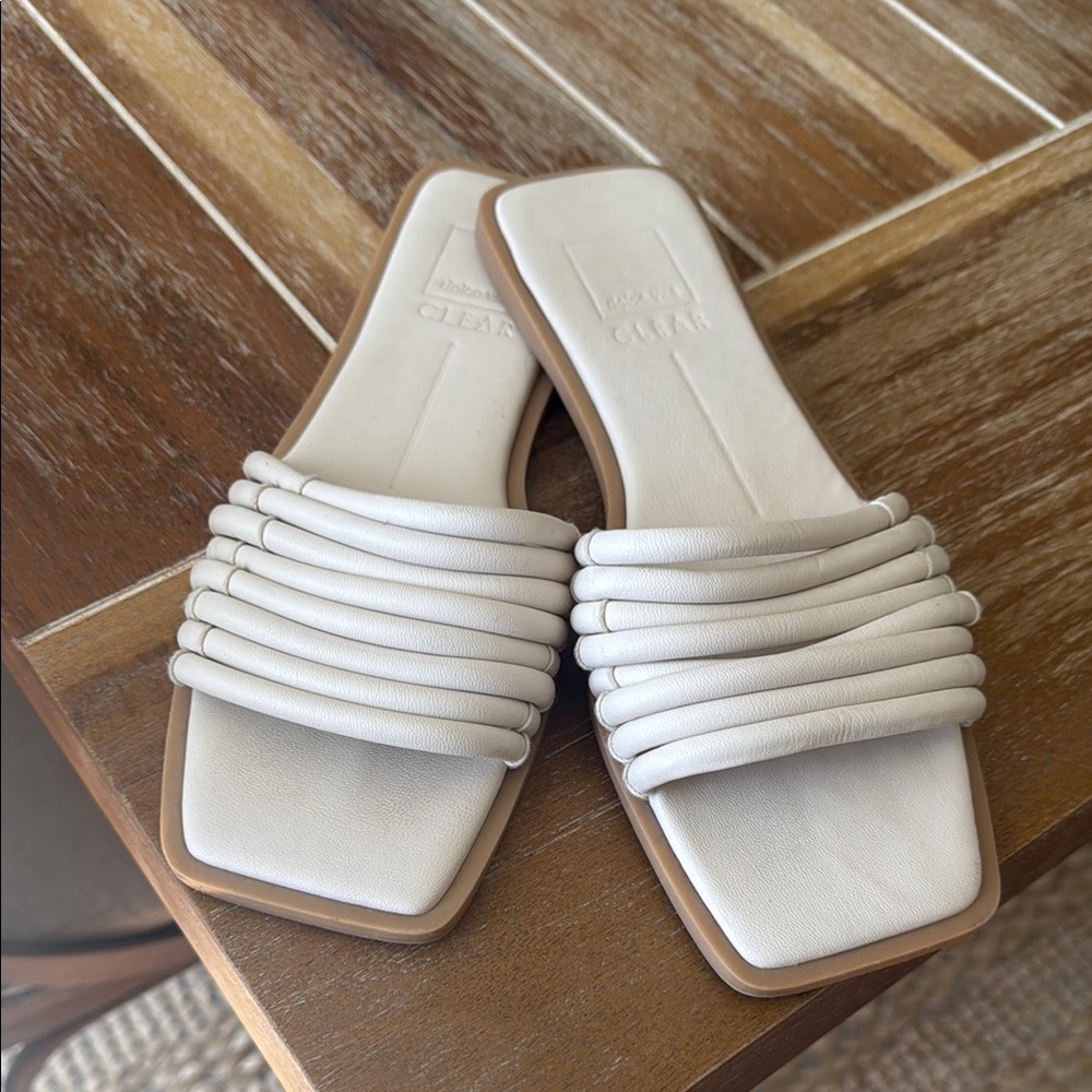 Dolce Vita CLEAR cream sandals